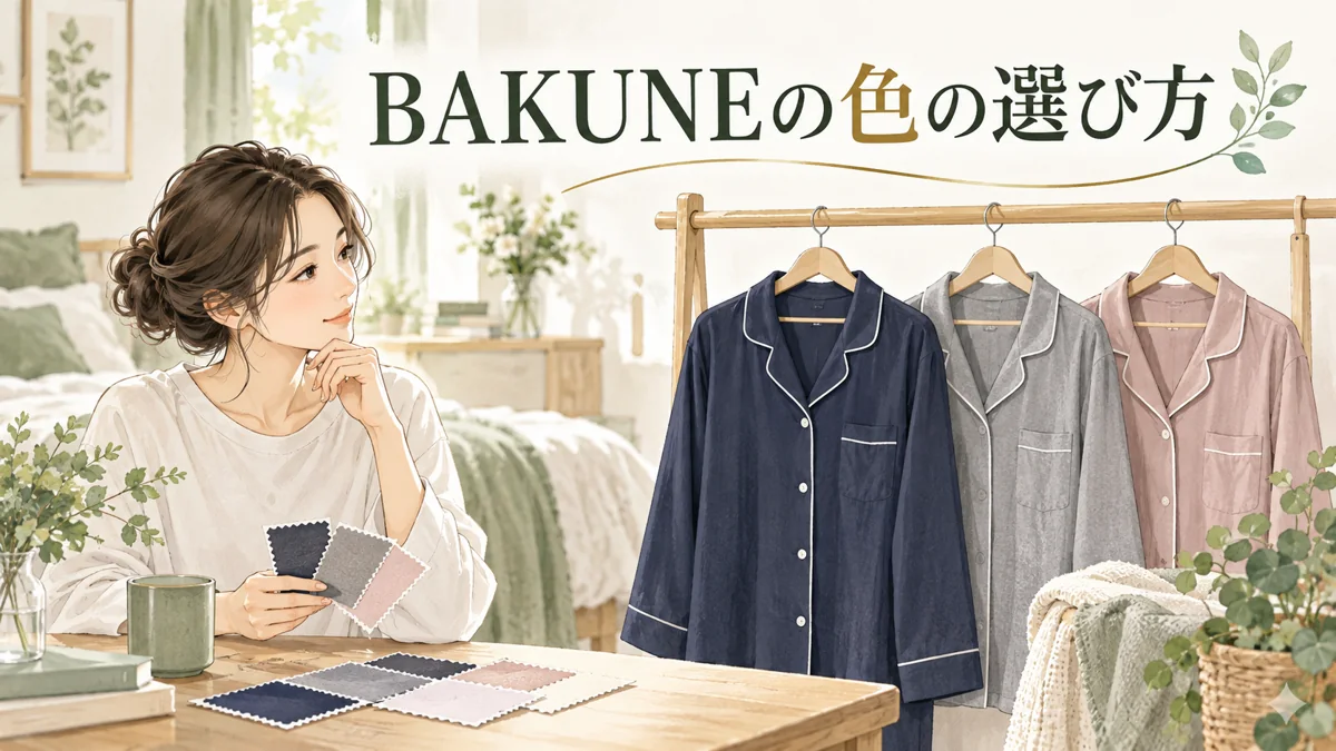 BAKUNEの色の選び方の選び方を表したイラスト