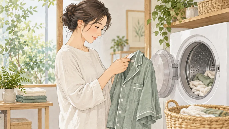 BAKUNEを乾燥機にかけてしまったら表示と設定を確認をイメージしたイラスト
