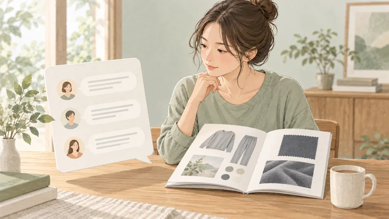 効果の口コミとBAKUNEの評判をどう判断するかの確認ポイントを表したイラスト