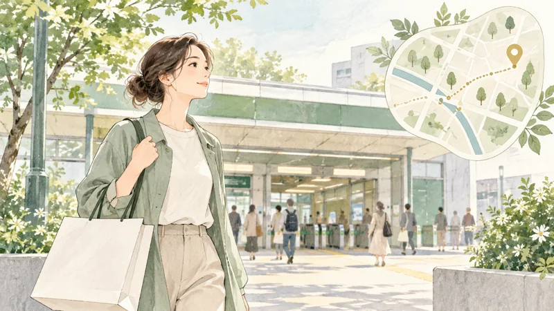 東京のBAKUNE店舗は行きやすいエリアで選ぶをイメージしたイラスト