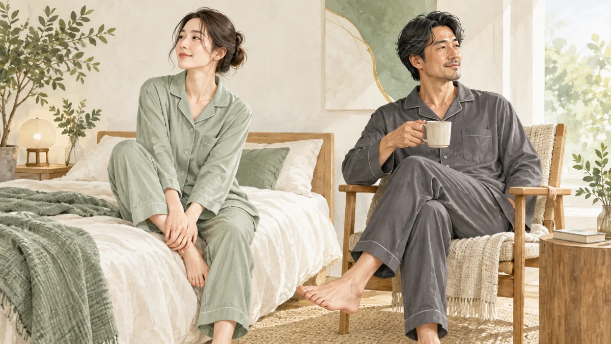 BAKUNEとReFaのリカバリーウェアを比較！素材・サイズ・購入条件の確認方法をイメージしたイラスト