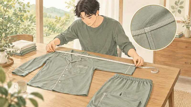 ECLEARの評判・口コミで気になる着心地とサイズの確認点をイメージしたイラスト