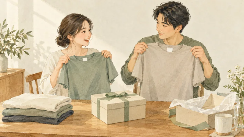 リカバリーウェアのプレゼントが嬉しくない理由は好みとサイズの確認方法を表すイラスト