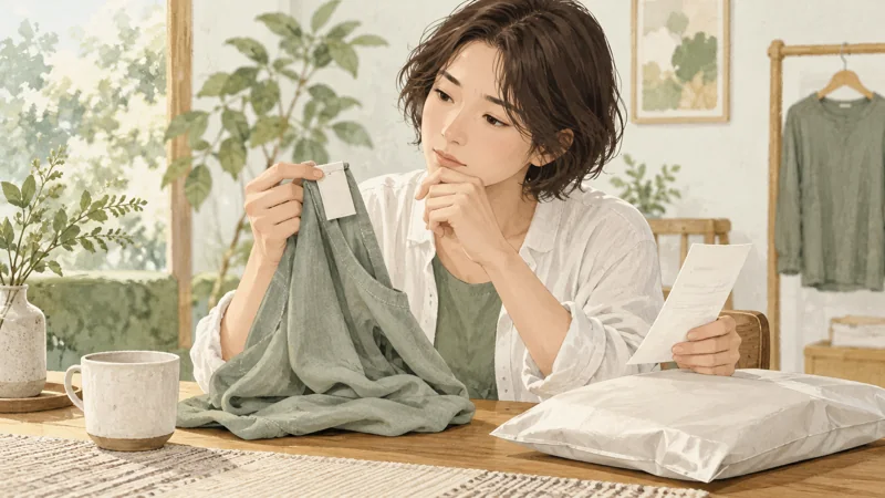 ReDのサイズを決める前に試着と交換条件を確認の確認方法をイメージしたイラスト