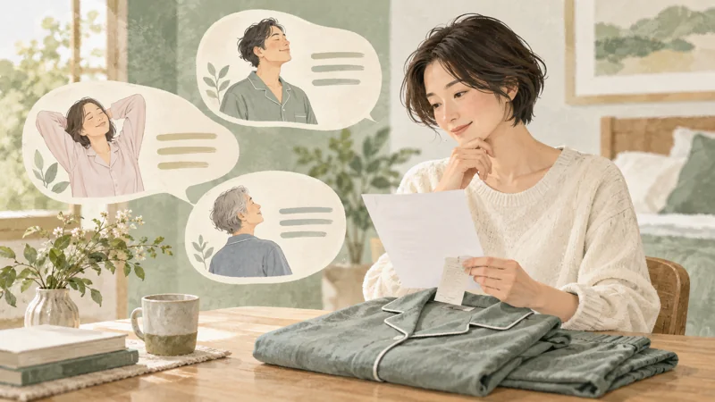 ReFaの評判・口コミは商品名と着用条件を確かめるの確認方法をイメージしたイラスト