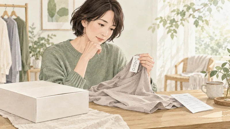 ReFaのサイズを決める前に試着と交換条件を確認の確認方法をイメージしたイラスト