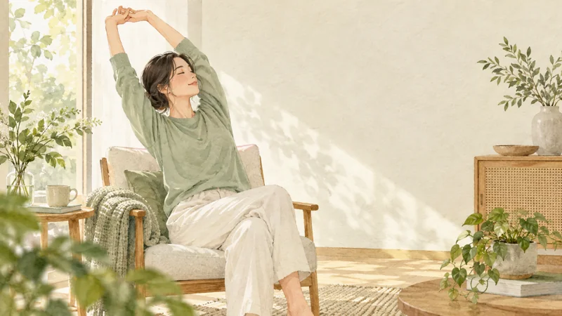 リライブシャツで迷うサイズは寝姿勢と手持ちの服で確かめるの確認方法を表すイラスト