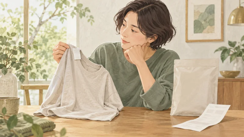 SIXPADのサイズを決める前に試着と交換条件を確認の確認方法をイメージしたイラスト