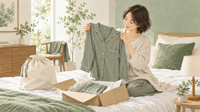 睡眠技研の種類を選んだら販売単位と手入れを確認の確認方法をイメージしたイラスト