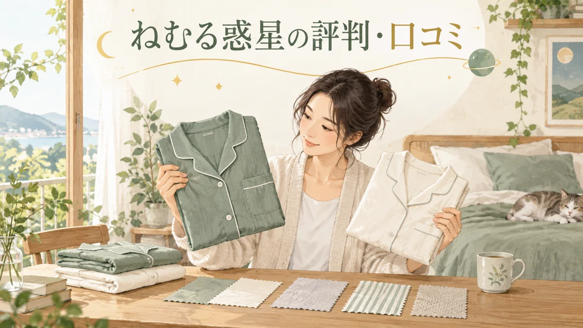 ねむる惑星の評判・口コミの選び方を表したイラスト