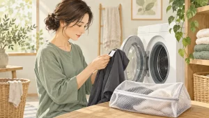 VENEXのリカバリーウェアの洗濯方法は？乾燥機・洗剤・干し方の確認点の確認方法をイメージしたイラスト