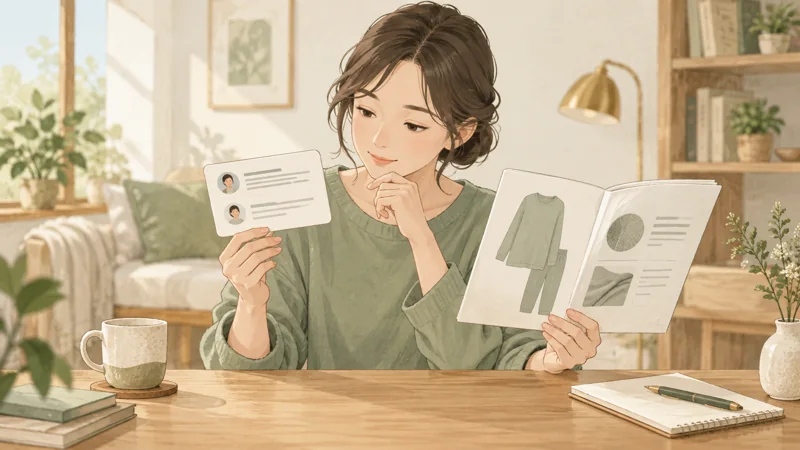 効果の口コミとベネクスの評判は分けて判断するの確認ポイントを表したイラスト