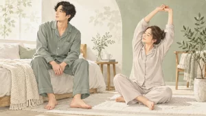 VENEXとマイまくらのリカバリーウェアを比較！素材・サイズ・購入条件の確認方法をイメージしたイラスト